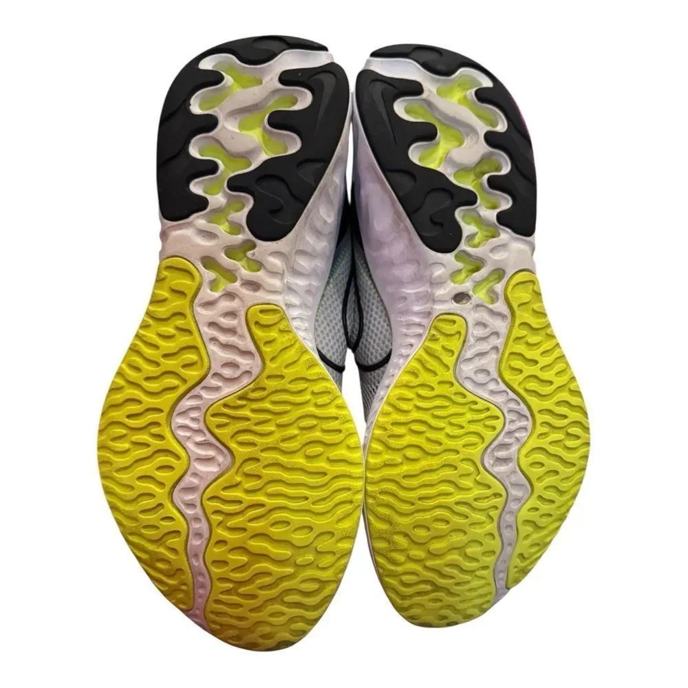 Nike Renew Run Men’s Grey Fog Volt Gray Neon Yellow Basketball Sneakers 12